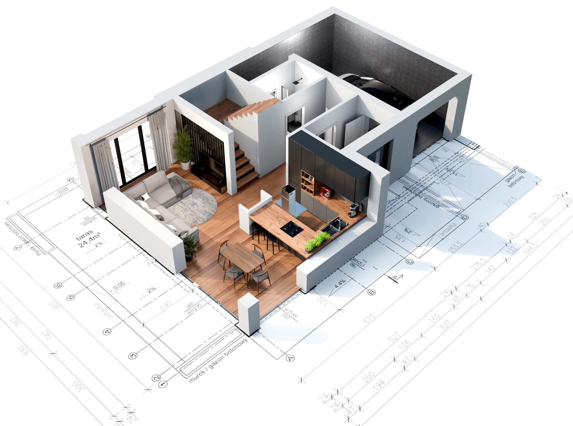 Rzut parteru — Osiedle Urocze